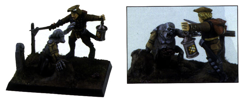Nightwatchman vs Zombie by John Travers