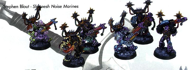 Slaanesh Noise Marines by Stephen Blout