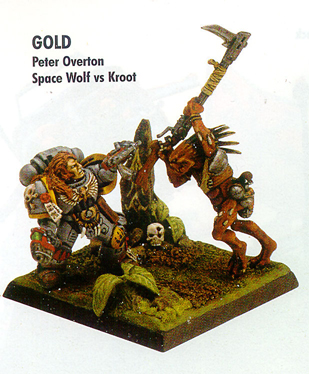 Kroot vs Space Wolf by Peter Overton