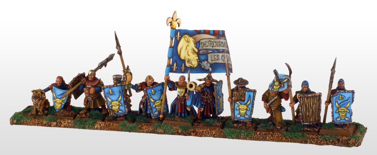 Bretonnian Peasants by Gavin Clarke
