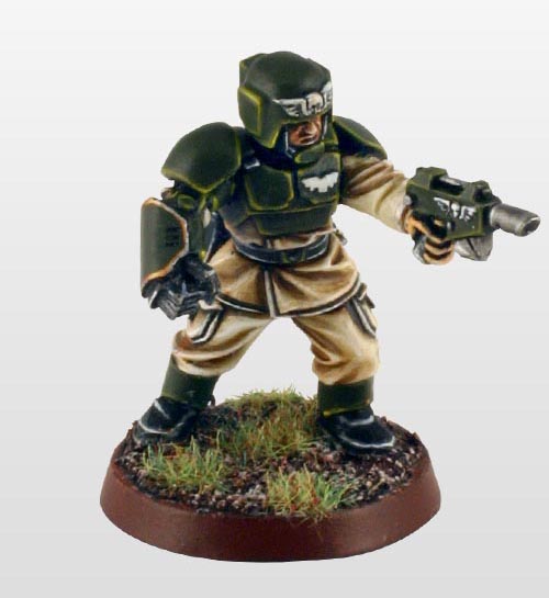 Cadian Imperial Guardsman by Luis Williamson