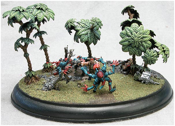 Catachan Vs Genestealers by Darren Watson