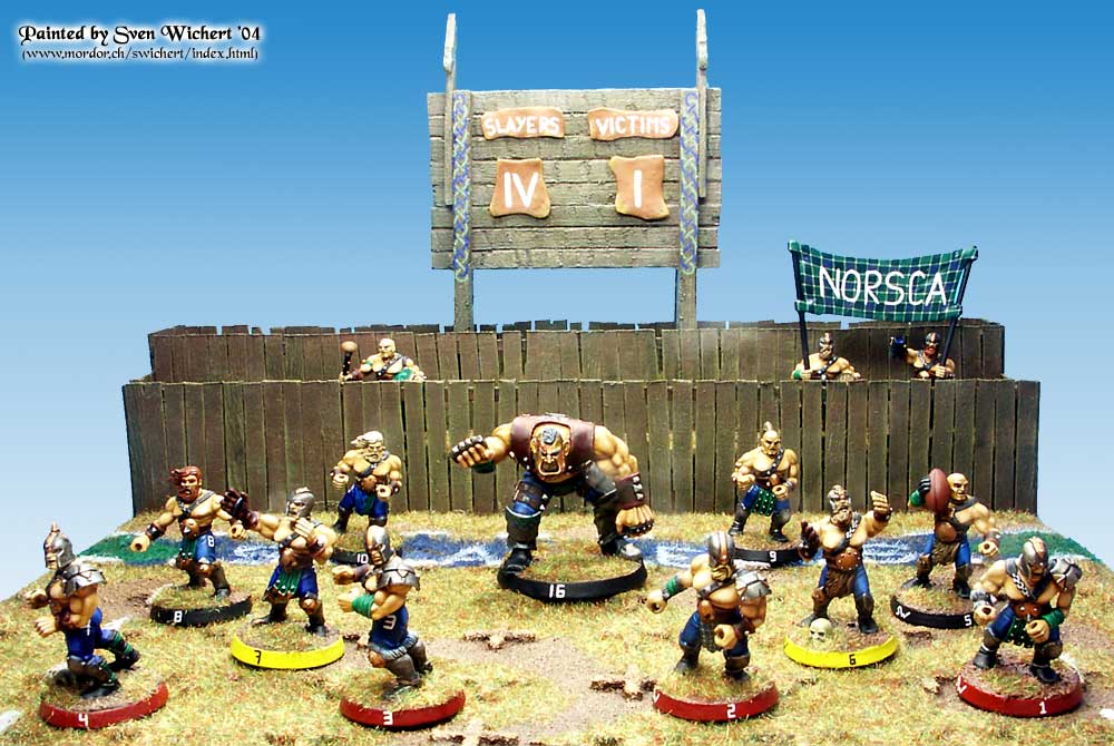 Skarfjell Slayers Norse BloodBowl Team by Sven Wichert