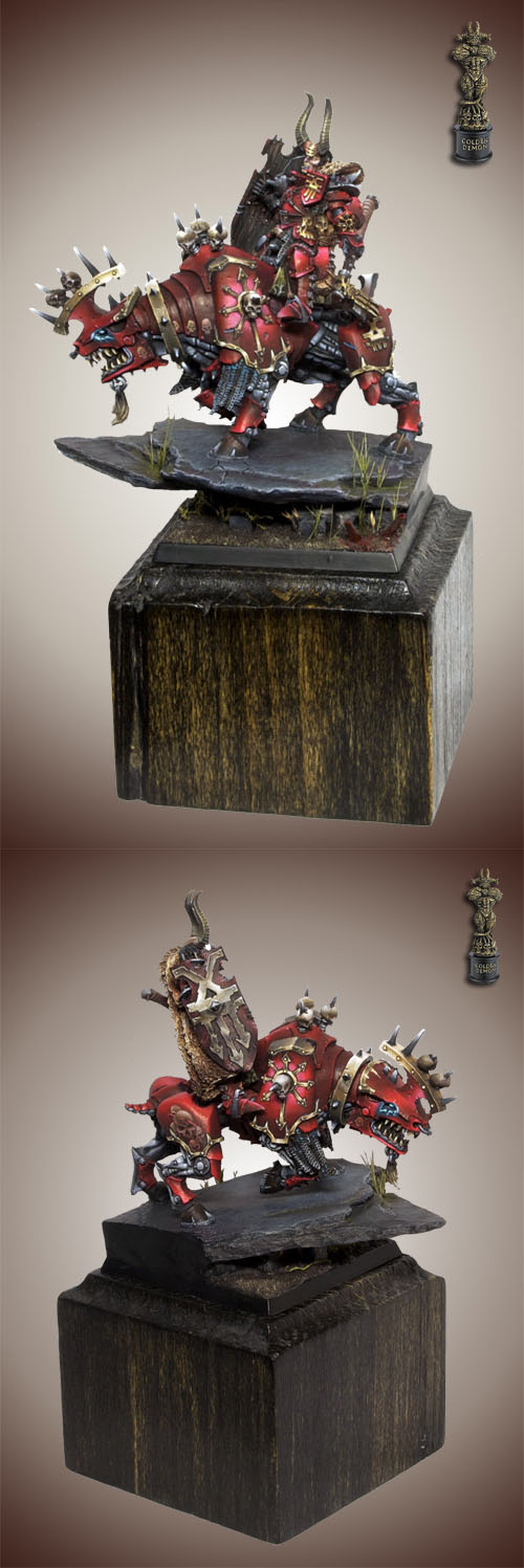 khorn lord on jugernaut by Stefan Kochowski