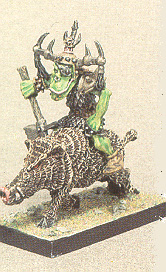 Orc cheiftain on War Boar by Paul Benson