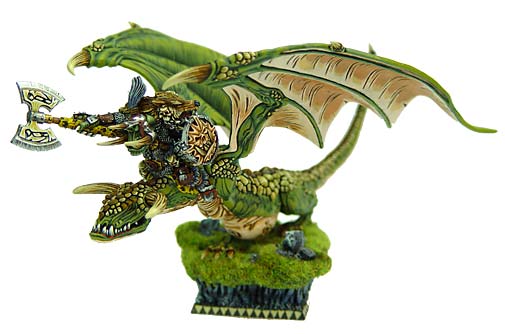 Orc Warlord On Wyvern by Adam Benesz