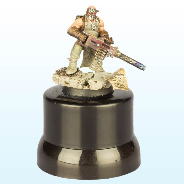 Chaos Cultist with Heavy Stubber by Daniel Pink