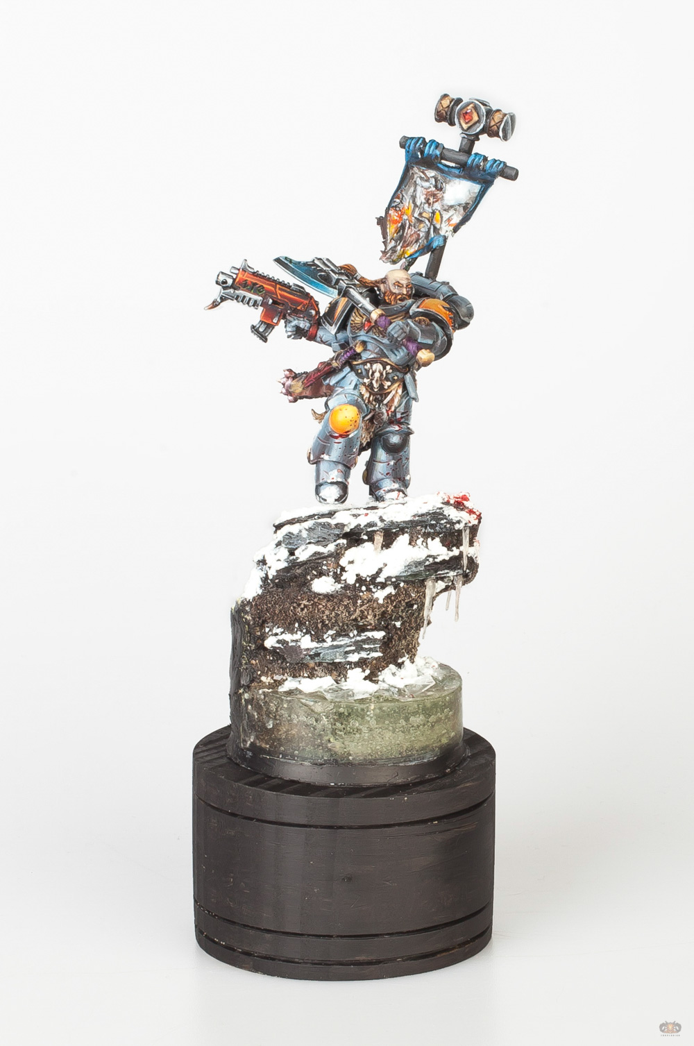 Space Wolves Sergeant by Quinn Louwl