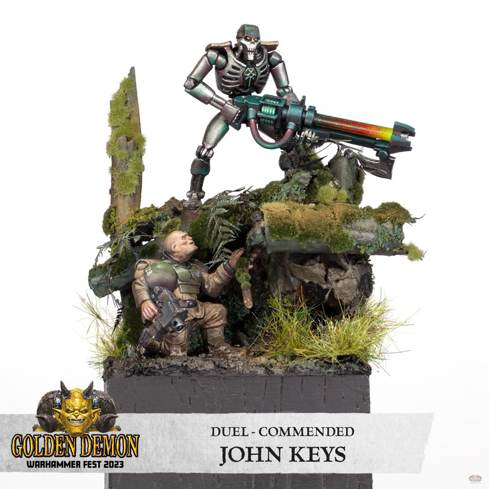 Necron vs Guardsman, Full view