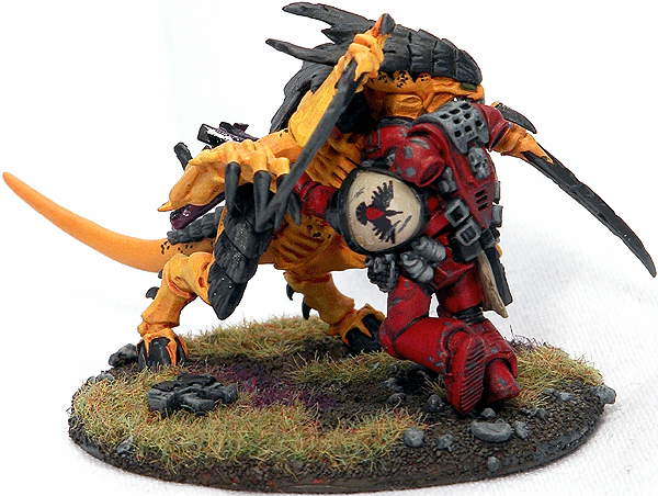 Blood Raven vs Tyranid Warrior of Volcanish F by Frank Roberts III
