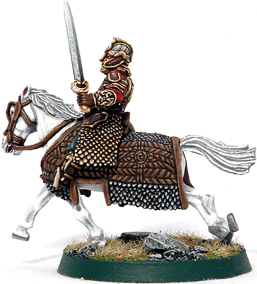 Mounted Theoden by Brett K Dewald