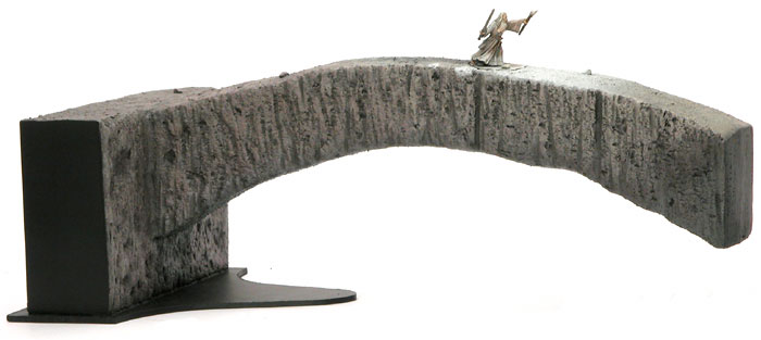 Gandalf at the Bridge of Khazad-dum by Bryan Wride