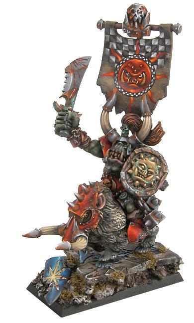 Ork Warboss on Boar by James Wappel