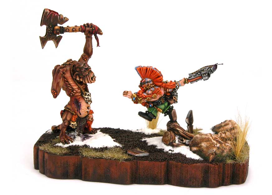 Gotrek vs Thog by Rick Janney
