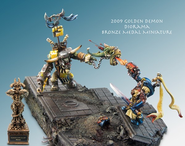 Duel SM vs Ork Warboss by Andy Rogers