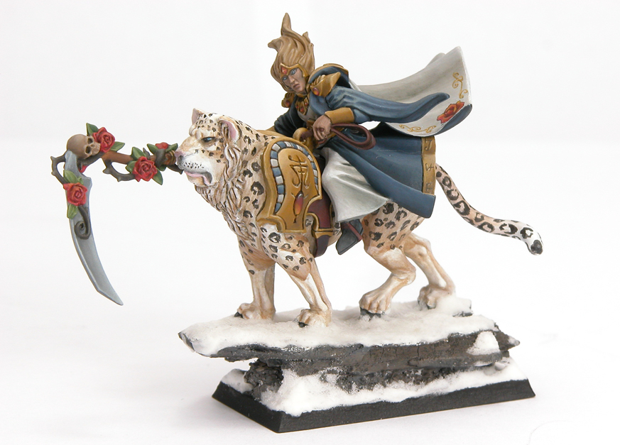 High Elf Mage on Leopard by Jessica Rich