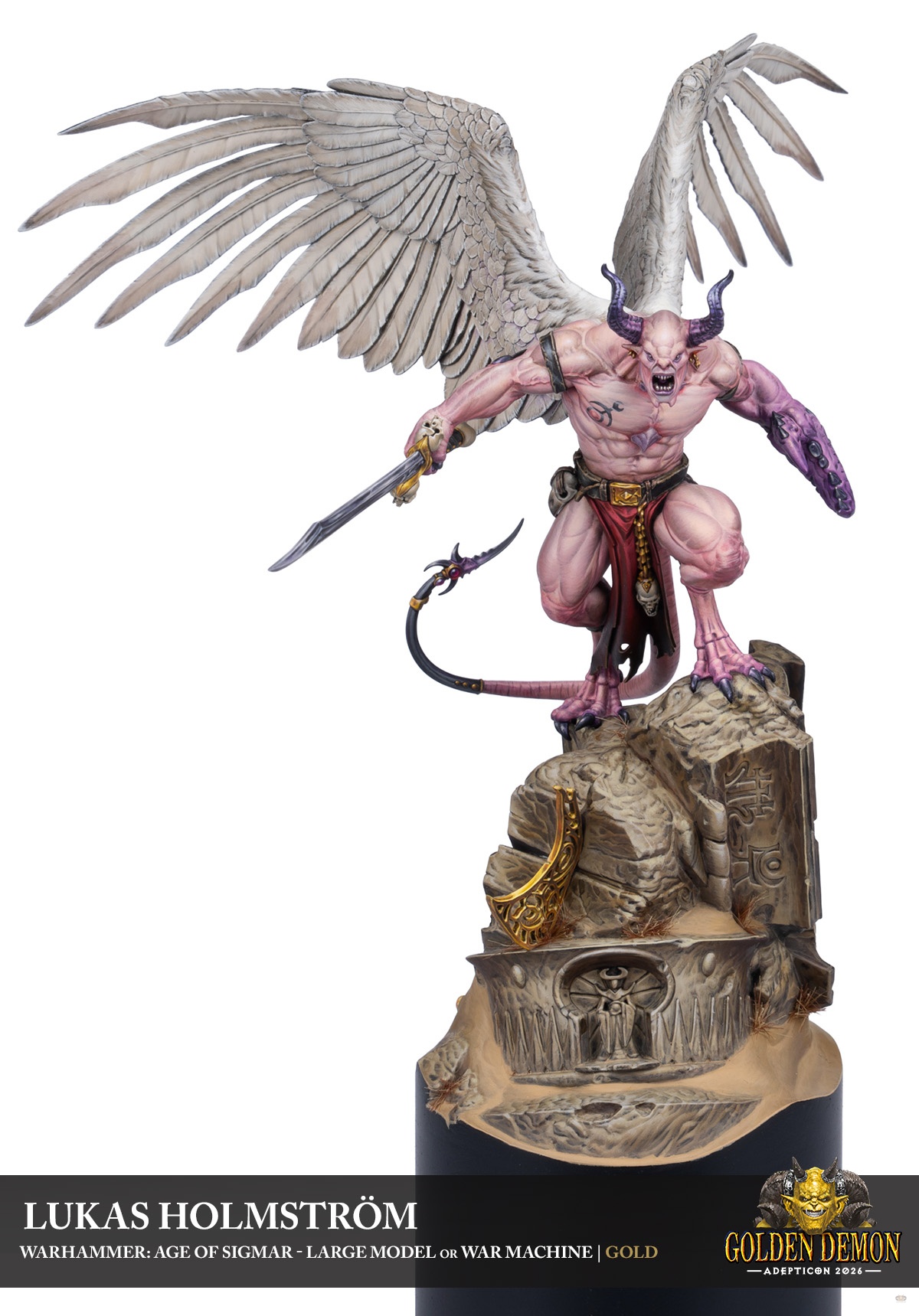 Slaanesh Daemon Prince by Lukas Holmström
