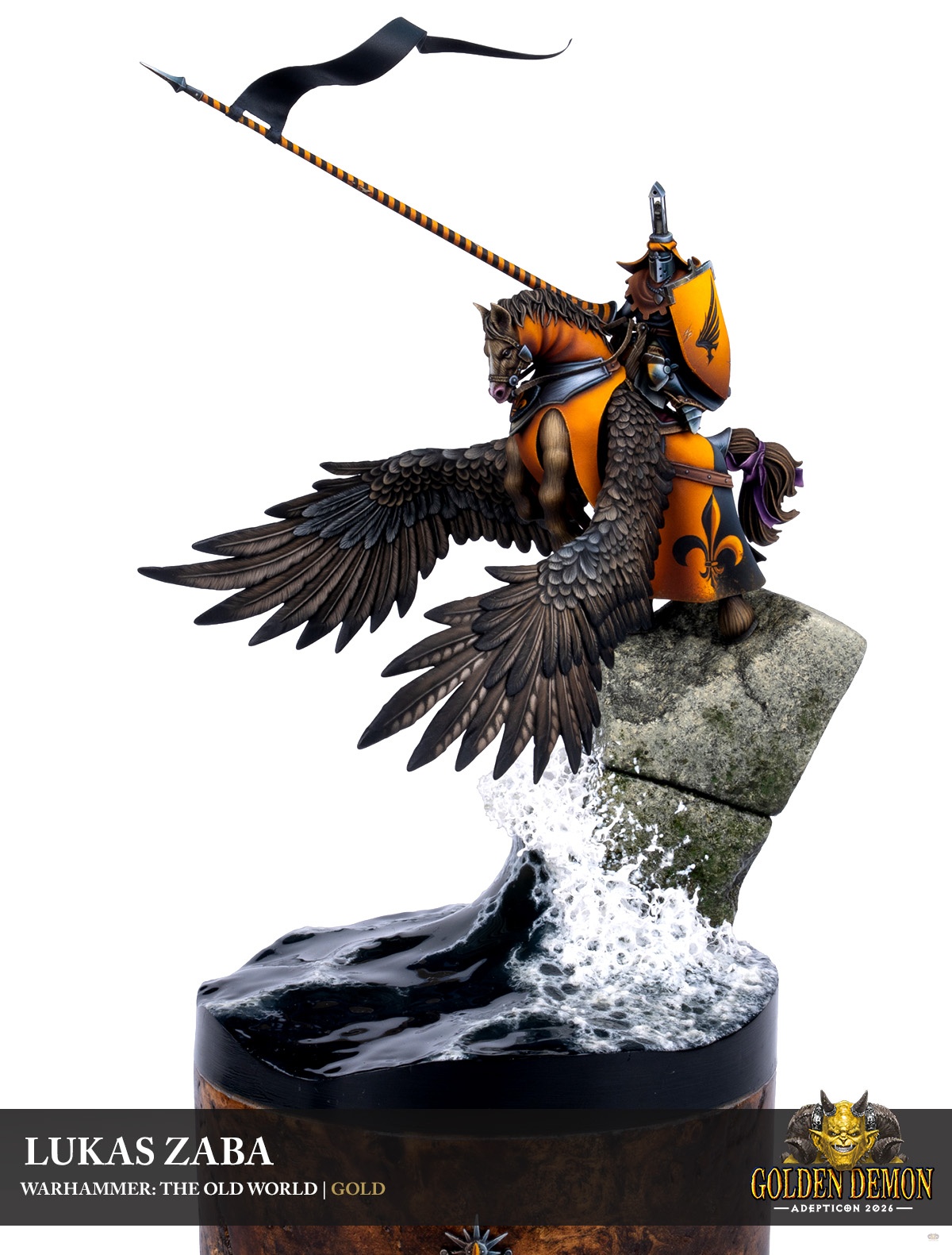 Bretonnian Knight on Pegasus by Lukas Zaba